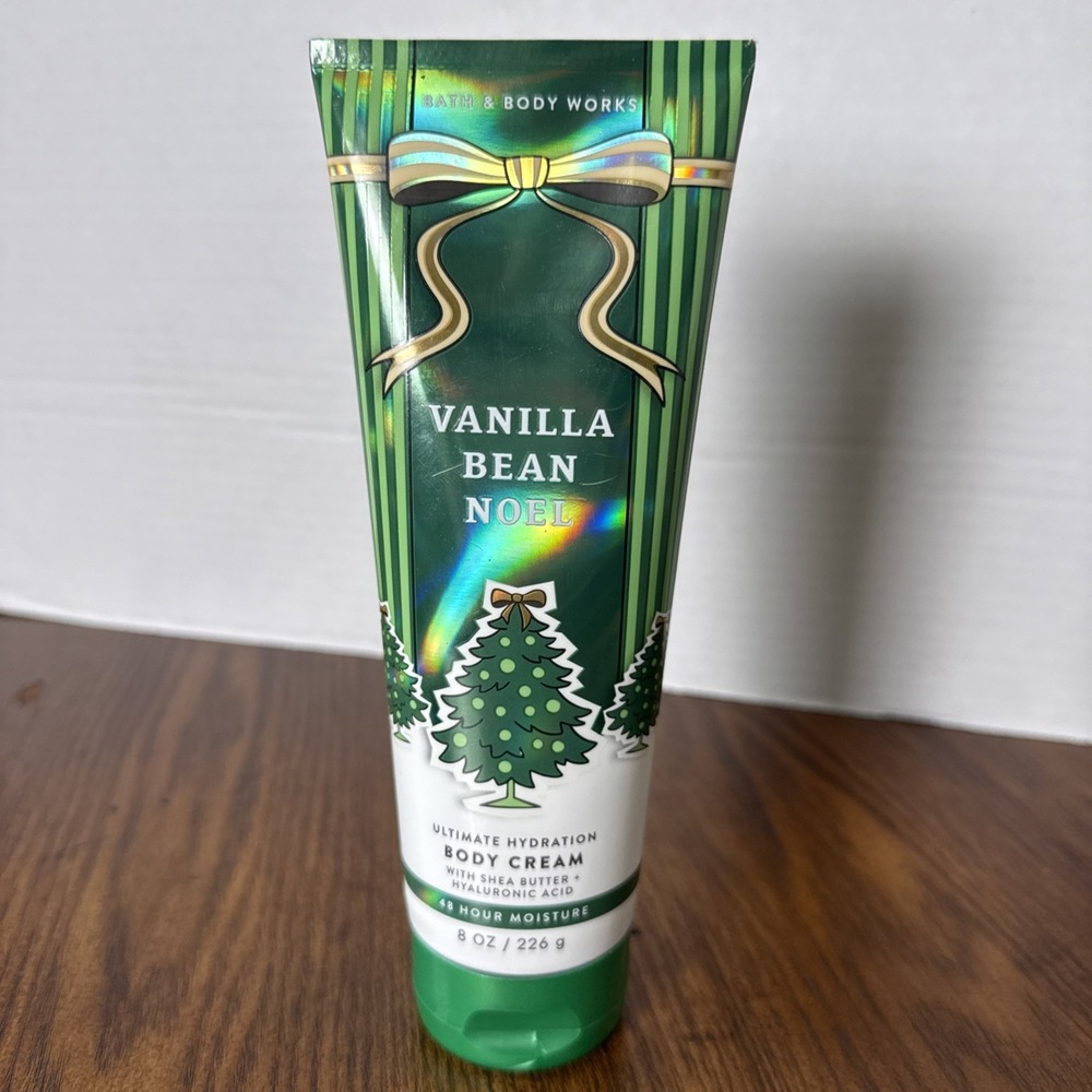 Bath & Body Works Vanilla Bean Noel Hydrating Vegan Body Cream 8 oz